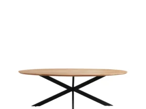 Eetkamertafel ovaal 180x100cm