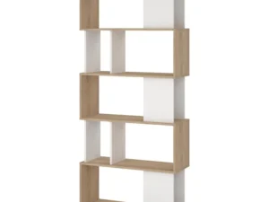 Boekenkast wit/naturel