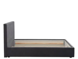 Bed antraciet + rolbodem 180x200cm (excl. matras)