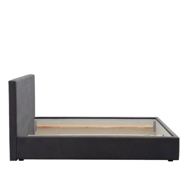 Bed antraciet + rolbodem 180x200cm (excl. matras)