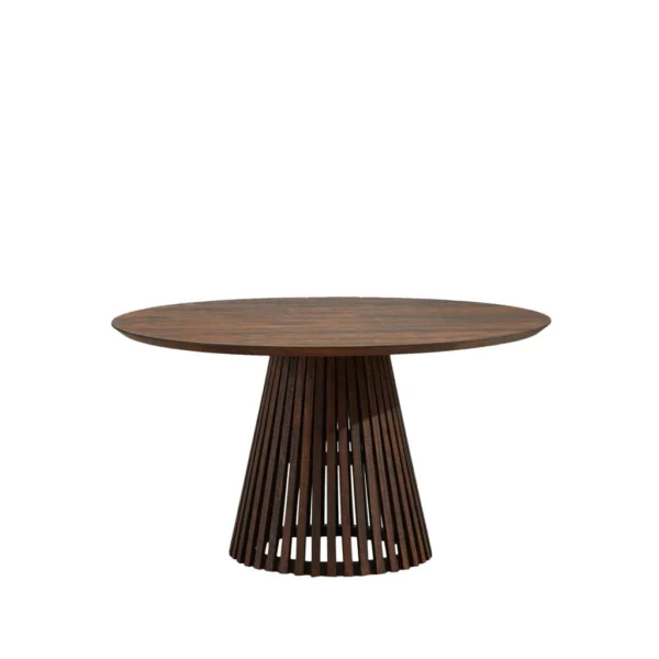 Eetkamertafel bruin ø140cm