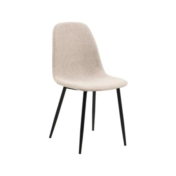 Eetkamerstoel beige (set van 4)