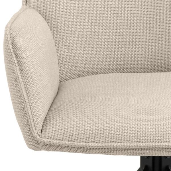 Eetkamerstoel beige draaibaar (set van 2) - Afbeelding 2
