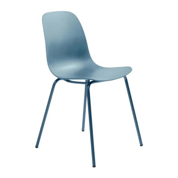 Eetkamerstoel kunststof blauw (set van 4)