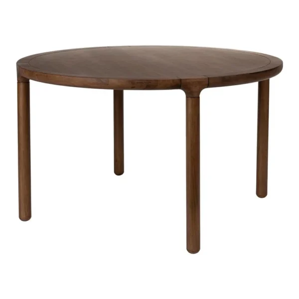 Eetkamertafel Donkerbruin ø130cm