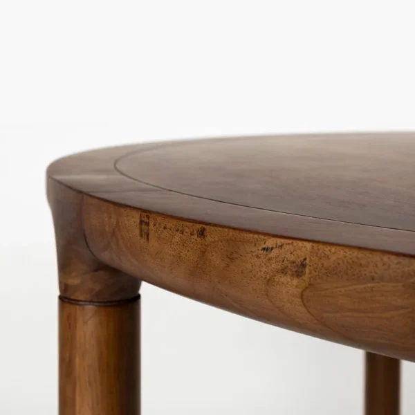 Eetkamertafel Donkerbruin ø130cm - Afbeelding 2