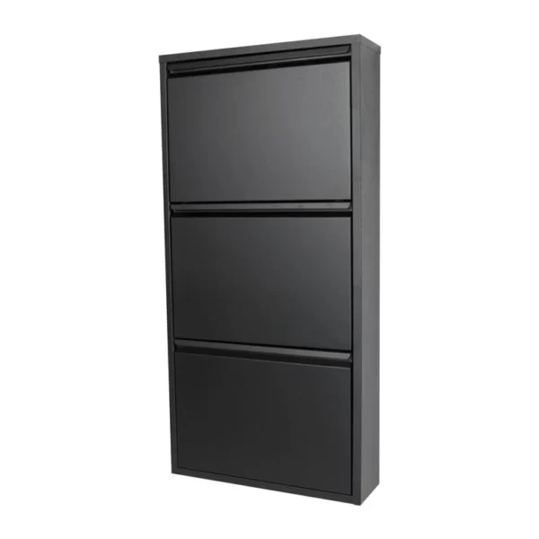 Spinder Design Billy 3 Schoenenkast - Zwart