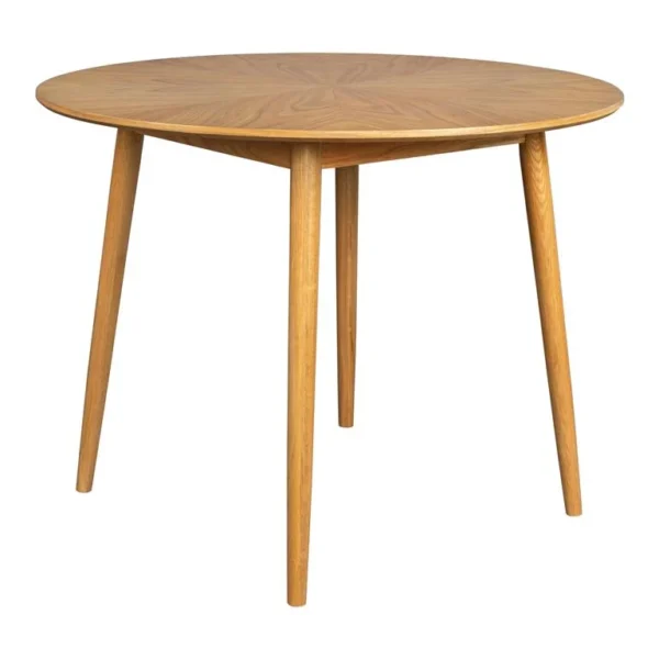 Eetkamertafel ø100cm bruin