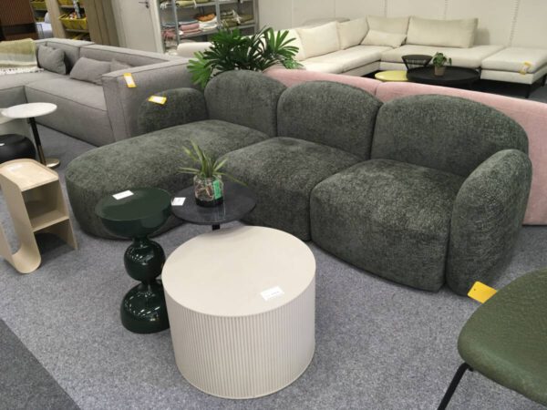 Hoekbank Chenille groen - Afbeelding 2