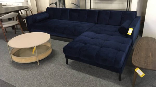 Hoekbank blauw - Afbeelding 2