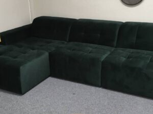 Cosmopolitan hoekbank velours groen