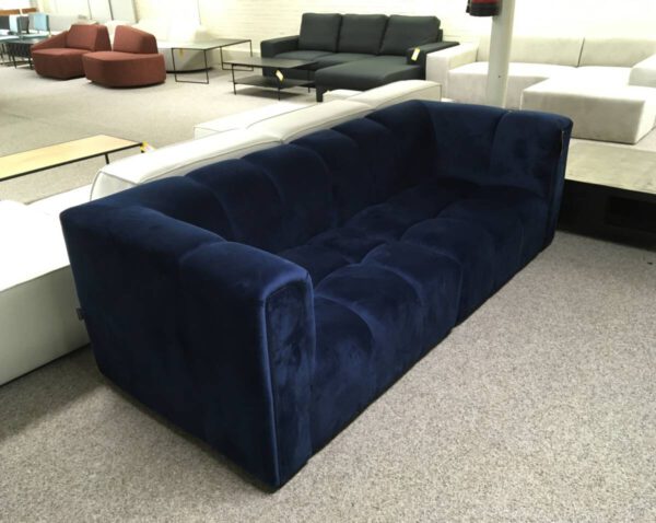 Bank velours blauw - Afbeelding 2