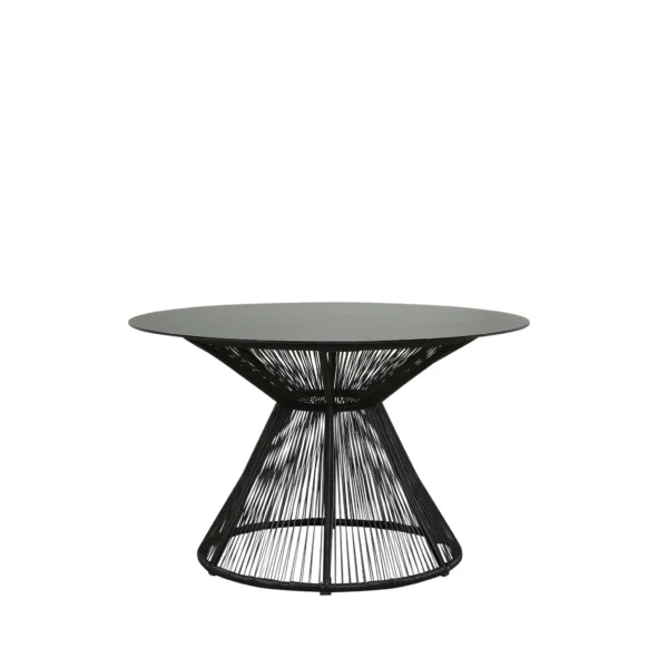 Tuintafel zwart  (Ø120cm)