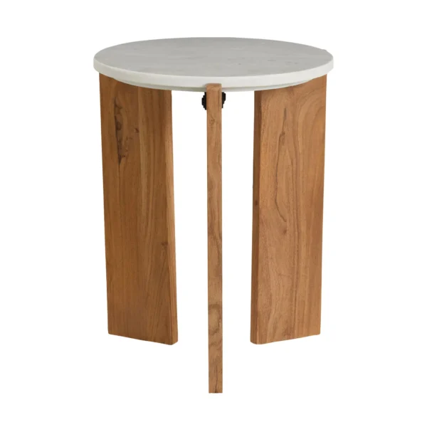 Bijzettafel Naturel/marmer