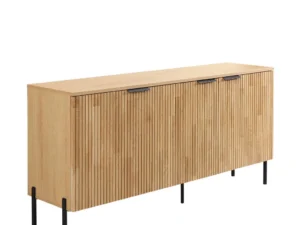 Dressoir Naturel met zwarte grepen