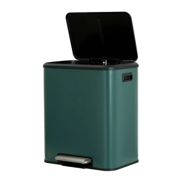 Prullenbak groen (15L+15L) - Afbeelding 2