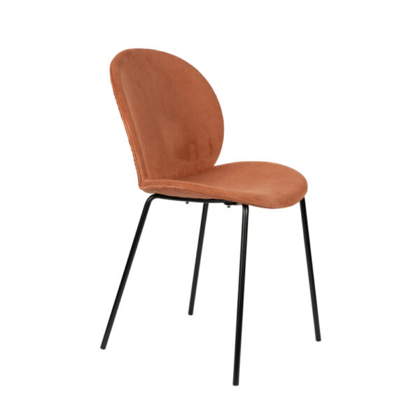 Zuiver Bonnet Eetkamerstoel - Terracotta (set van 2)