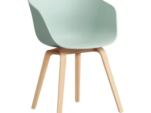 HAY About a Chair AAC22 Stoel - Soaped Oak - Dusty Mint