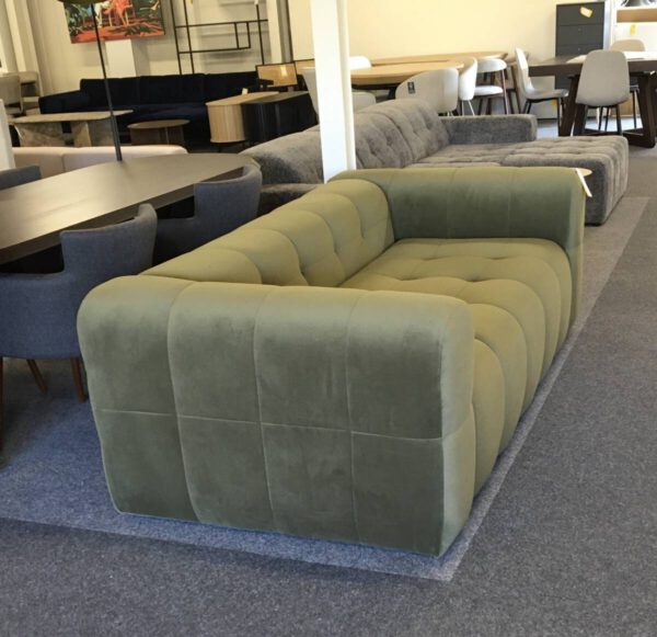 3 Zitsbank velvet groen - Afbeelding 2