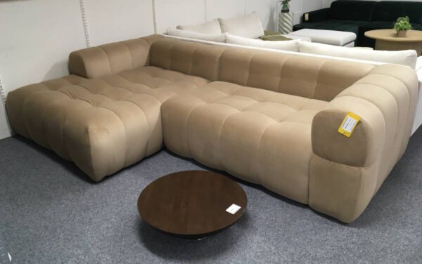 4-Zits hoekbank links velvet