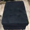 Hocker velvet blauw