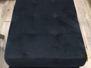 Hocker velvet blauw