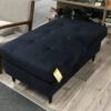 Hocker velvet blauw - Afbeelding 2