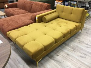 Cosmopolitan Design Bali Chaise Longue Links Okergeel/Goud