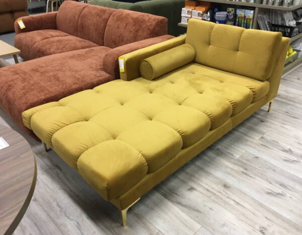Cosmopolitan Design Bali Chaise Longue Links Okergeel/Goud
