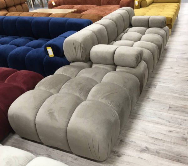 2 Zitsbank met hocker Beige - Afbeelding 2