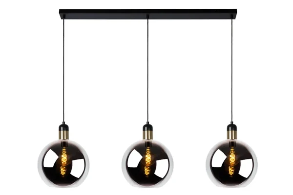 Lucide JULIUS - Hanglamp - 3xE27 - Fumé (excl. lichtbron)