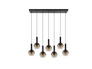 Lucide MARIUS - Hanglamp - 7xE27 - Zwart