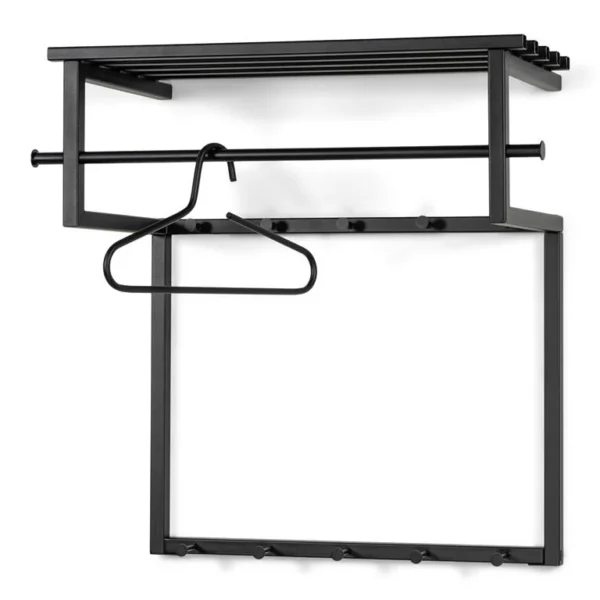 Spinder Design Rizzoli Wandkapstok - Black Edition (excl. hangers)