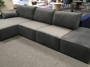 Hoekbank fluweel links
