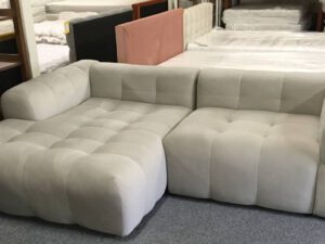 3-zits hoekbank velvet