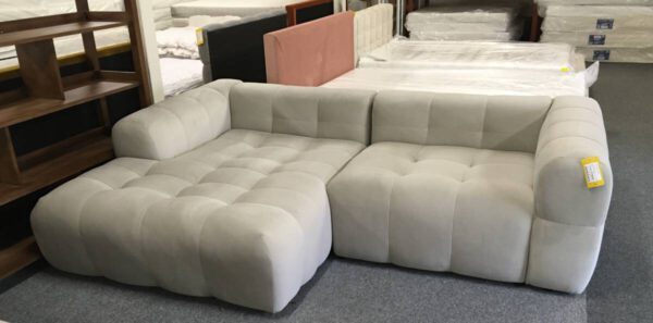 3-zits hoekbank velvet