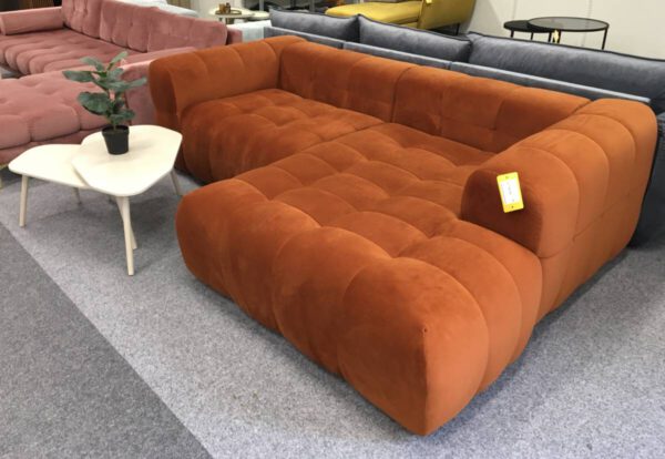 3 Zits hoekbank Terracotta