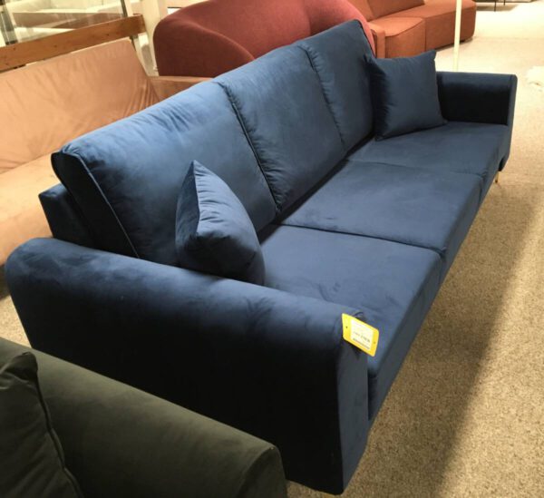 4 Zitsbank velvet Blauw - Afbeelding 2