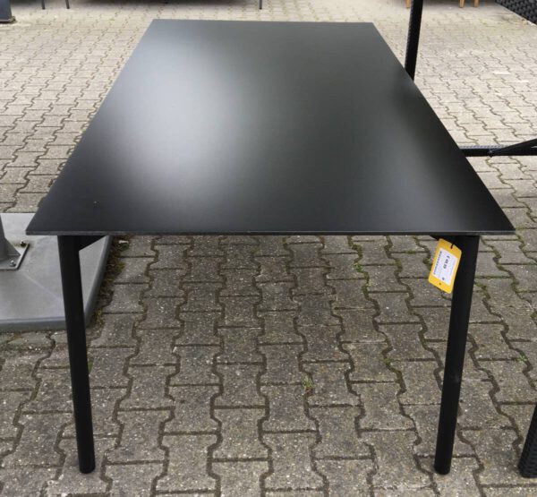 Tuintafel zwart 200x100 cm