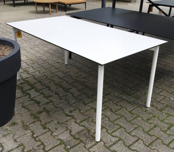 Tuintafel wit 160x90 cm - Afbeelding 2