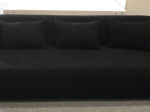 4 Zitsbank Bouclé Zwart
