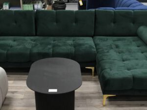 Hoekbank rechts velvet groen