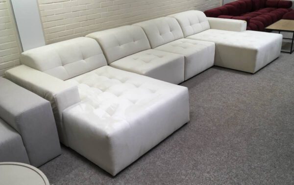 Cosmopolitan Design Chicago U-bank velvet Crème - Afbeelding 2