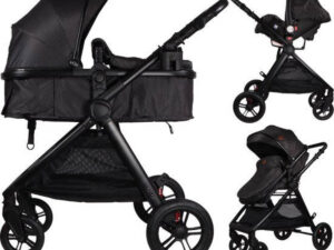 Ding 3-in-1 Stroller - Liam - Black/Black