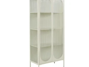 2 Deurs vitrinekast Offwhite