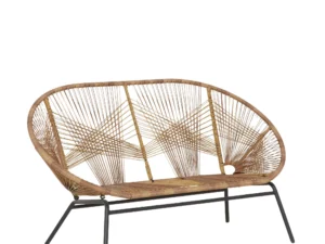 Tuinbank naturel/zwart