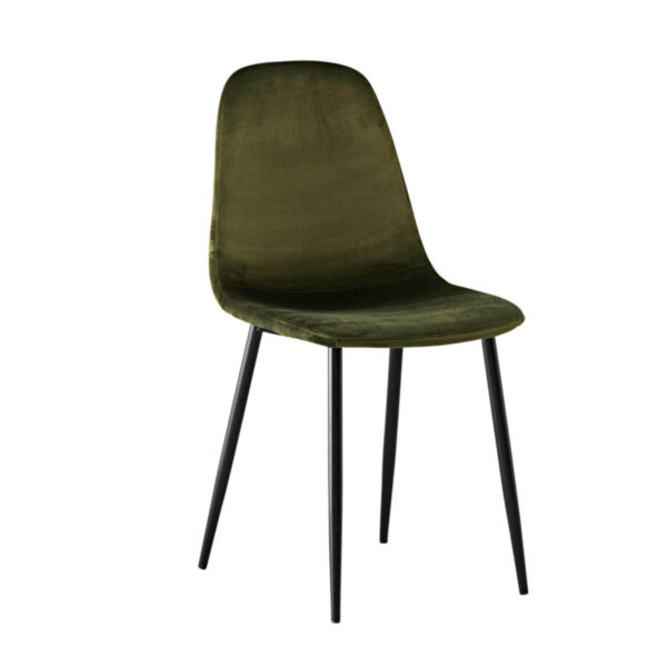 Eetkamerstoel velours Groen (set van 2)