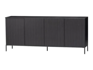 Woood Exclusive New Gravure Dressoir B 200 cm - Grenen - Zwart