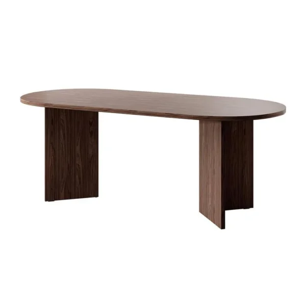 Eetkamertafel ovaal Bruin