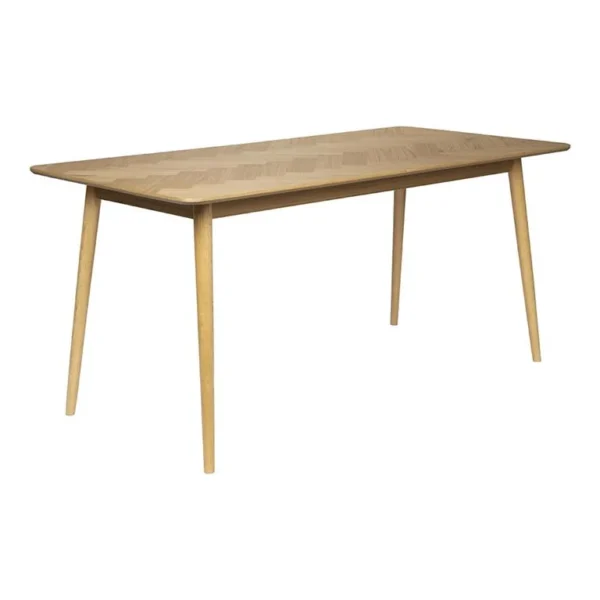Eetkamertafel Visgraat 160x80cm Lichtbruin